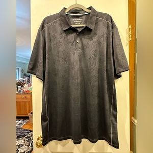 Tommy Bahama IslandZone Palm Coast Polo- black-XXL- NWOT
